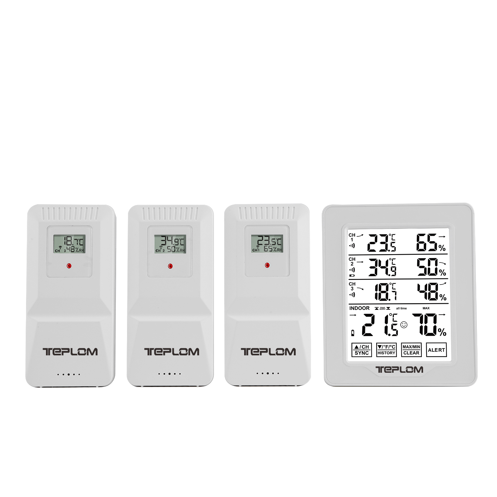 Digital Hygrometer Probe - 3'ü 1 Arada Kablosuz İç ve